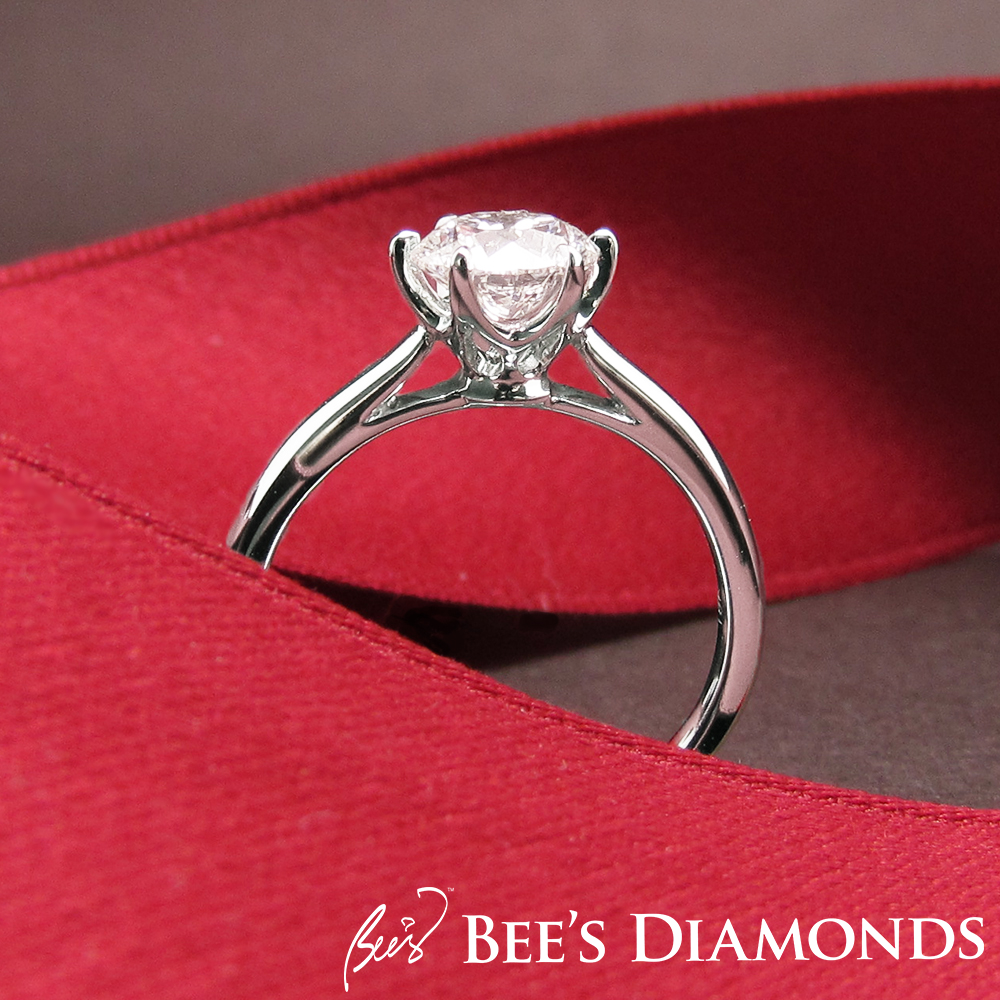 Cartier style diamond engagement ring | Bee's Diamonds